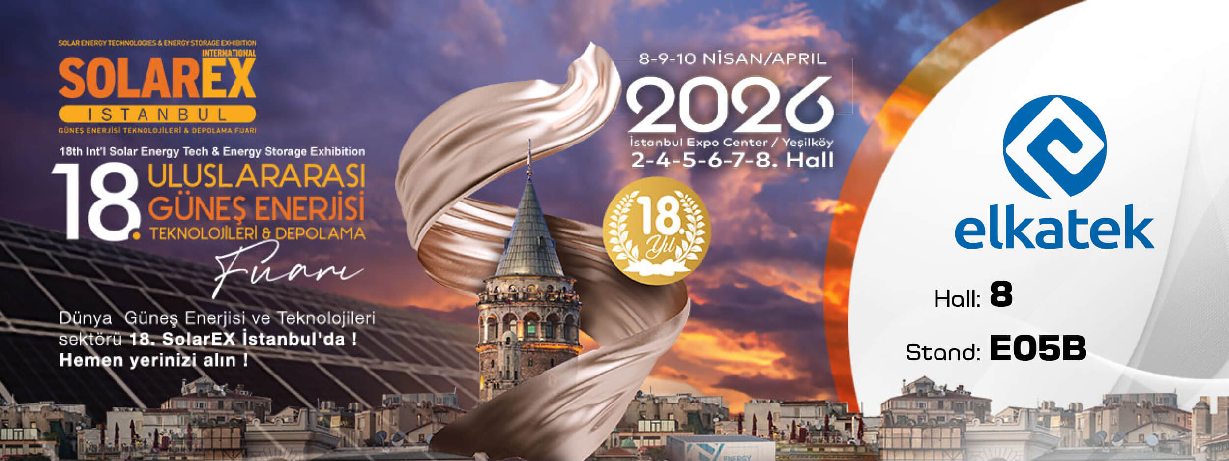 Shaping the Future of Solar Energy: Join Elkatek at SolarEX Istanbul 2026!